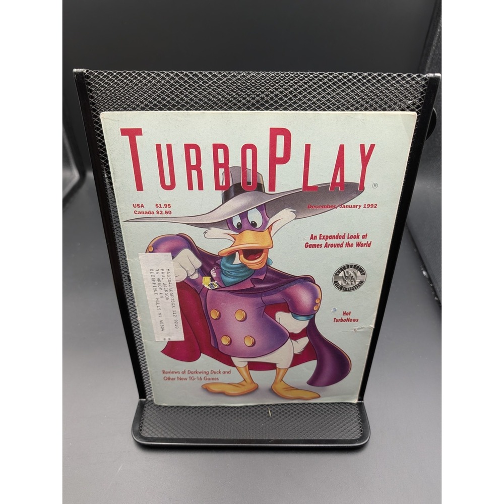 TURBO PLAY MAGAZINE December / January 1992 - TurboGrafx TG16